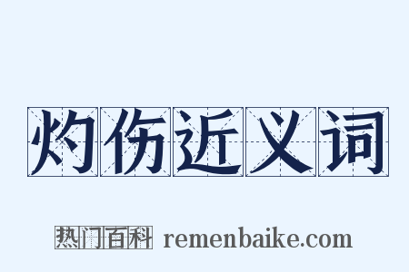 灼伤近义词是什么意思的图片